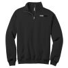 8-ounce, 50/50 cotton/poly NuBlend® 1/4 Zip Sweatshirt Thumbnail